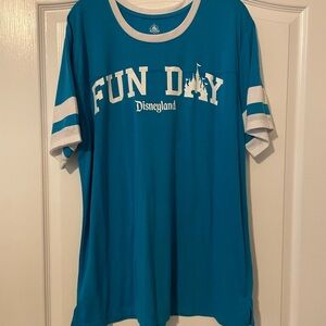 Disneyland Aqua and White Fun Day T-Shirt